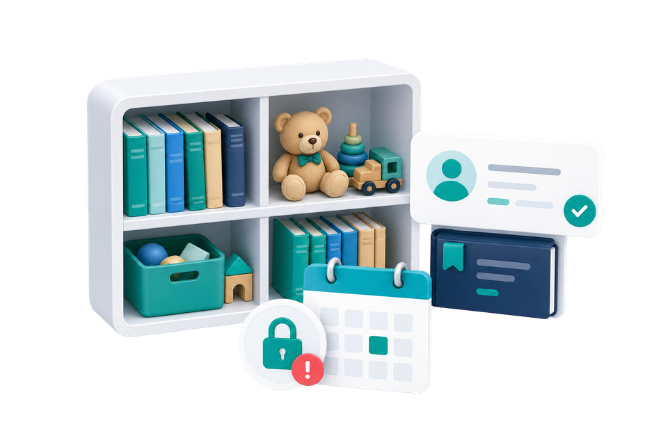 Book & Toy Lending transparent illustration