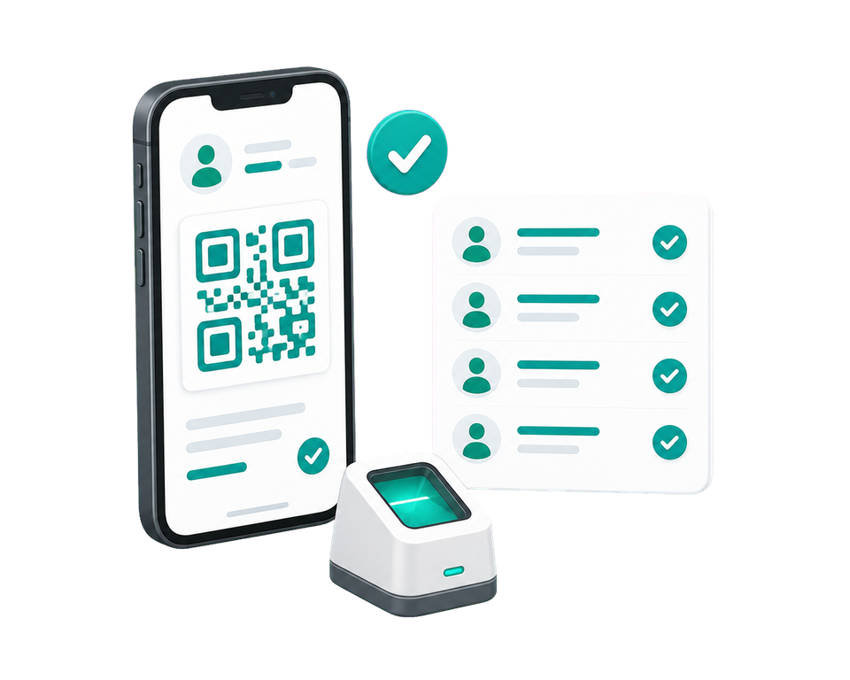 Smart Check-In transparent illustration